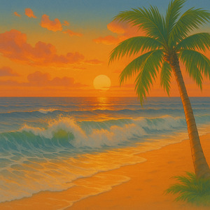 Ocean waves crashing