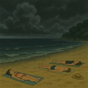 A dog is barking in the foyer