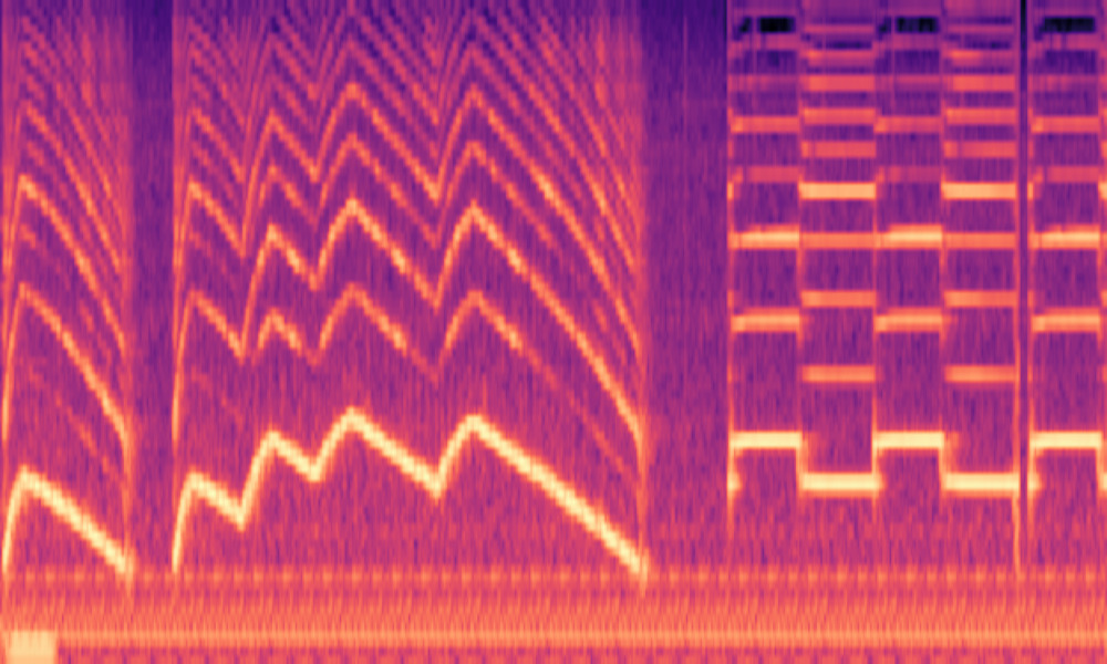Mel spectrogram of 'An emergency vehicle has the siren on with traffic noise'