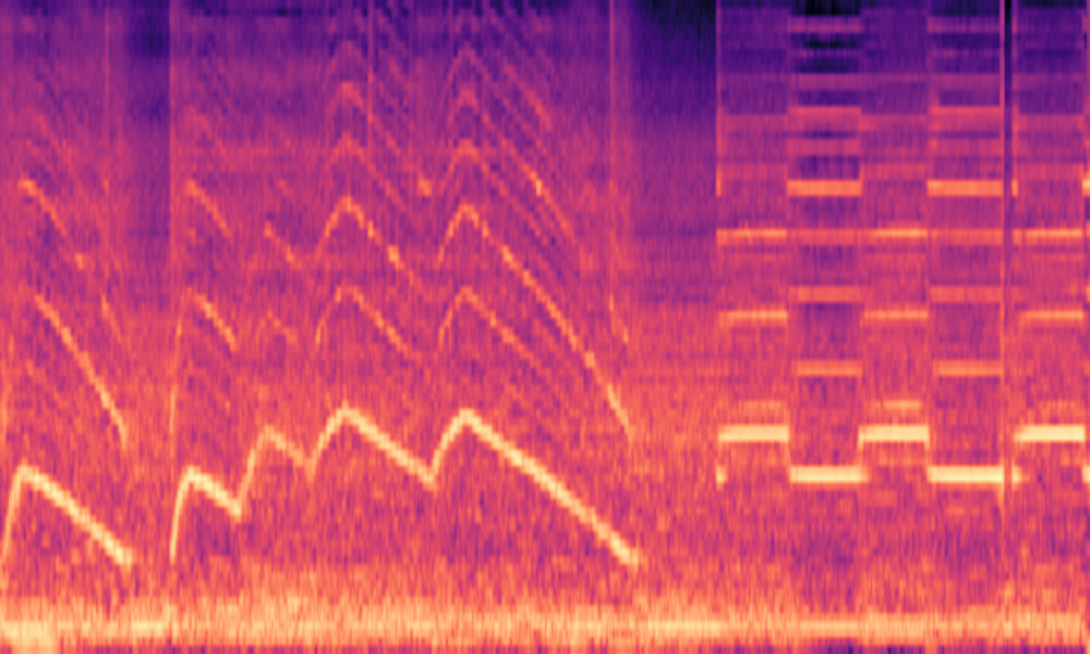 Mel spectrogram of 'An emergency vehicle has the siren on with traffic noise'